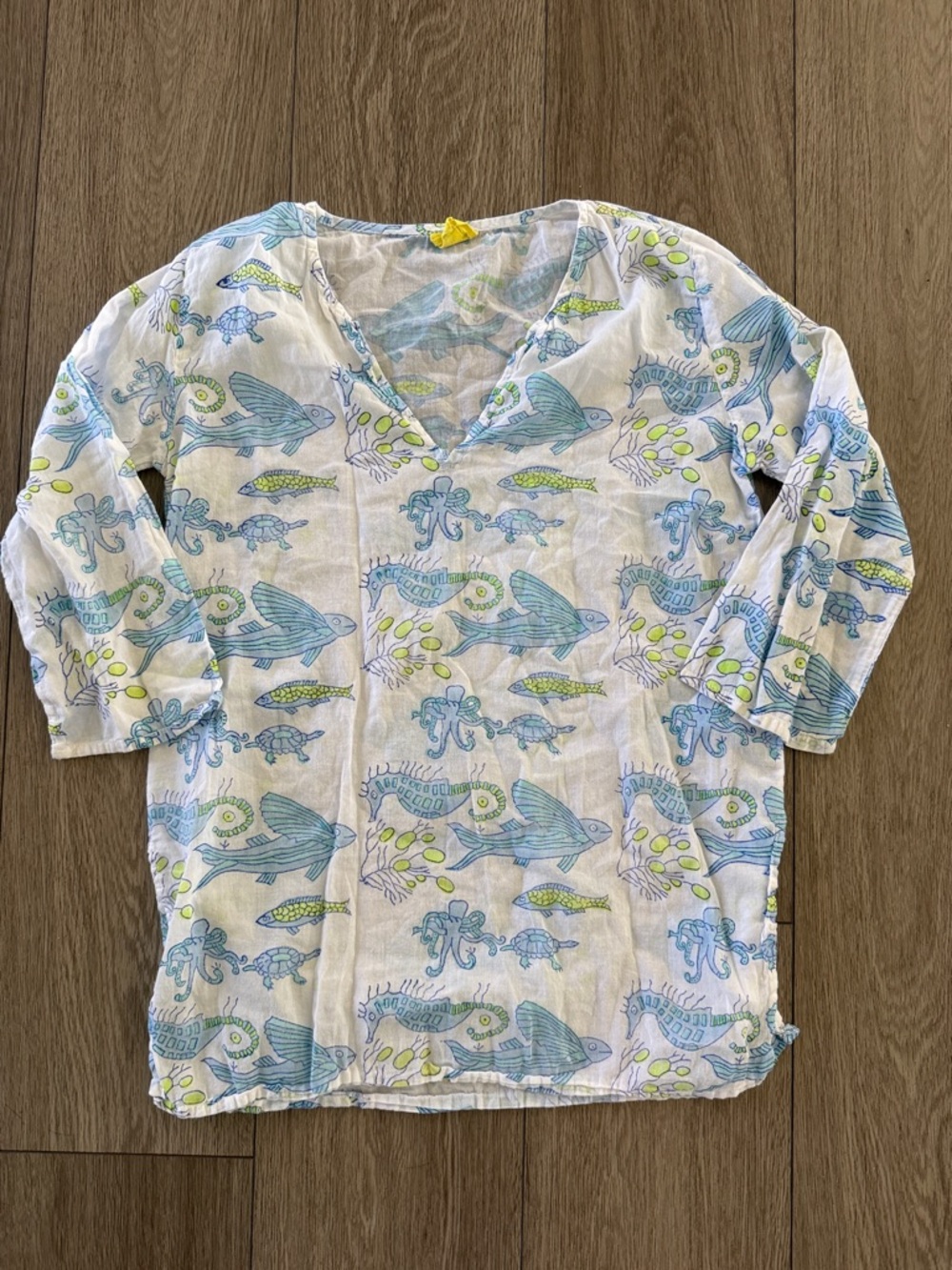 Roller Rabbit x crewcuts girls sea creature swim coverup size 10